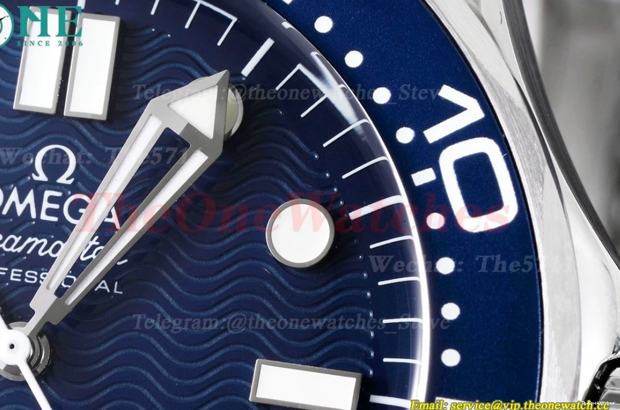 VSF 300m SS Bond 42mm 60th Dial Blue SS Seamaster A8806 James 0125